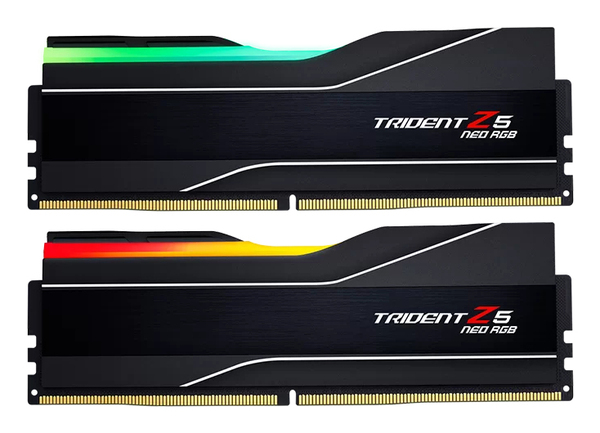 G.Skill Trident Z5 Neo RGB 64 Gt (2x32Gt) 6000 MHz, DDR5, CL26 -muisti, Musta